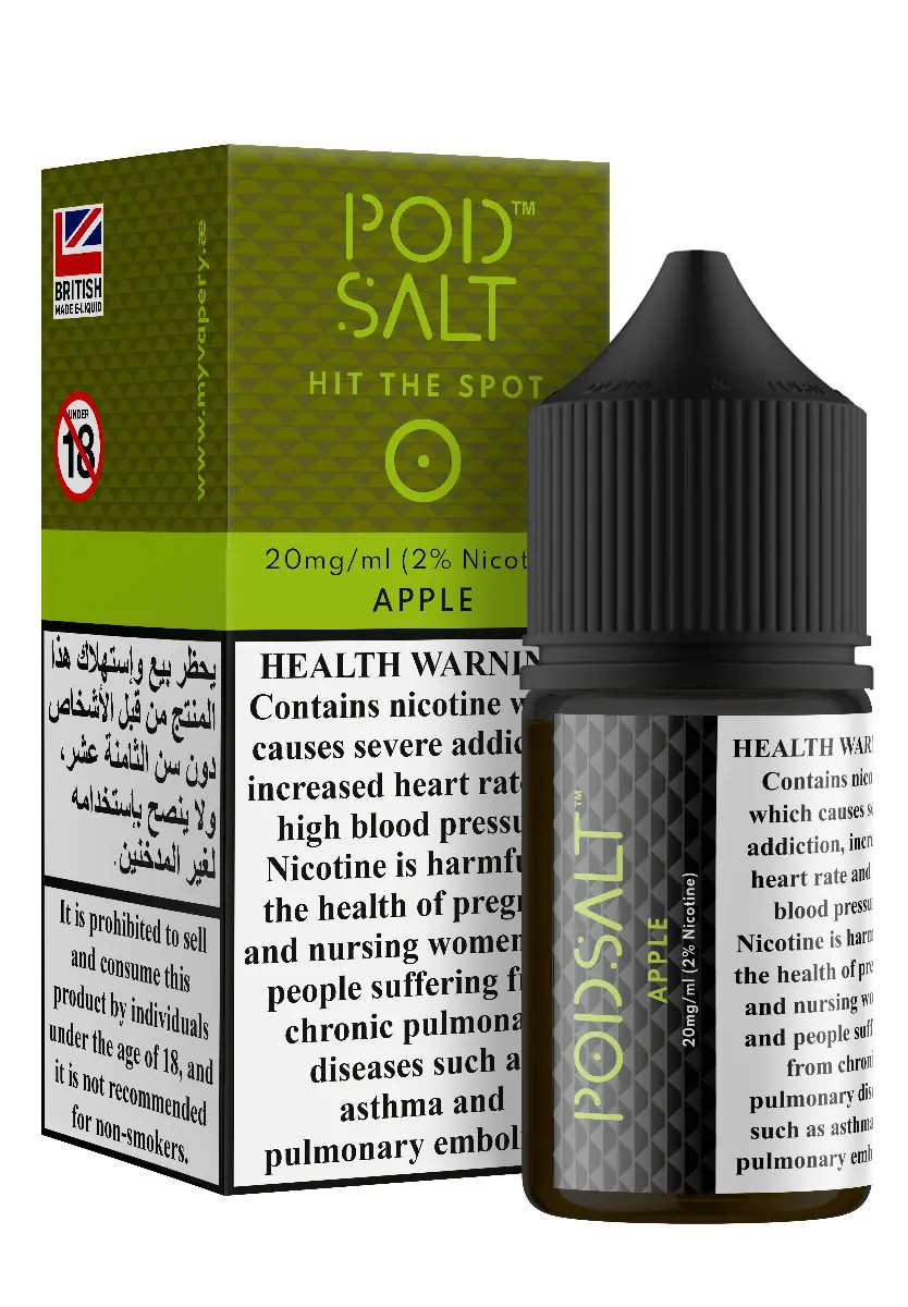 Pod Salt Apple 30ml Nicotine Salt E-Liquid (UAE) - 20mg