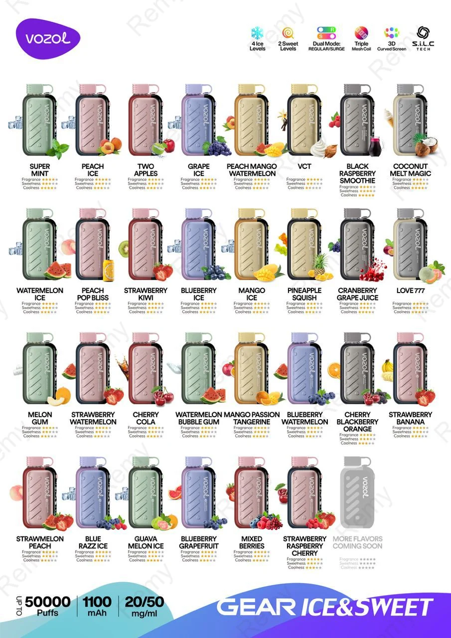 Vendor: Vozol Vozol Gear 50000 Puffs Disposable Vape